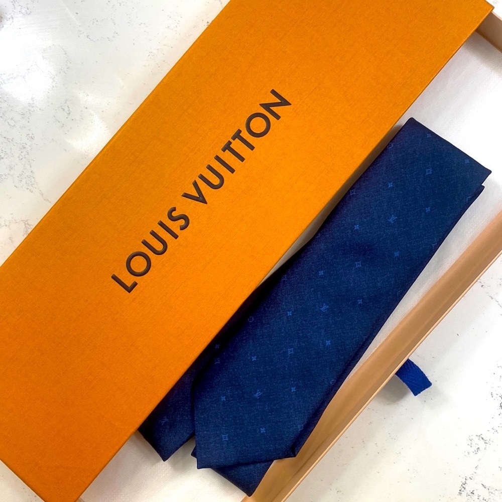 Louis Vuitton Constellation Denim Tie